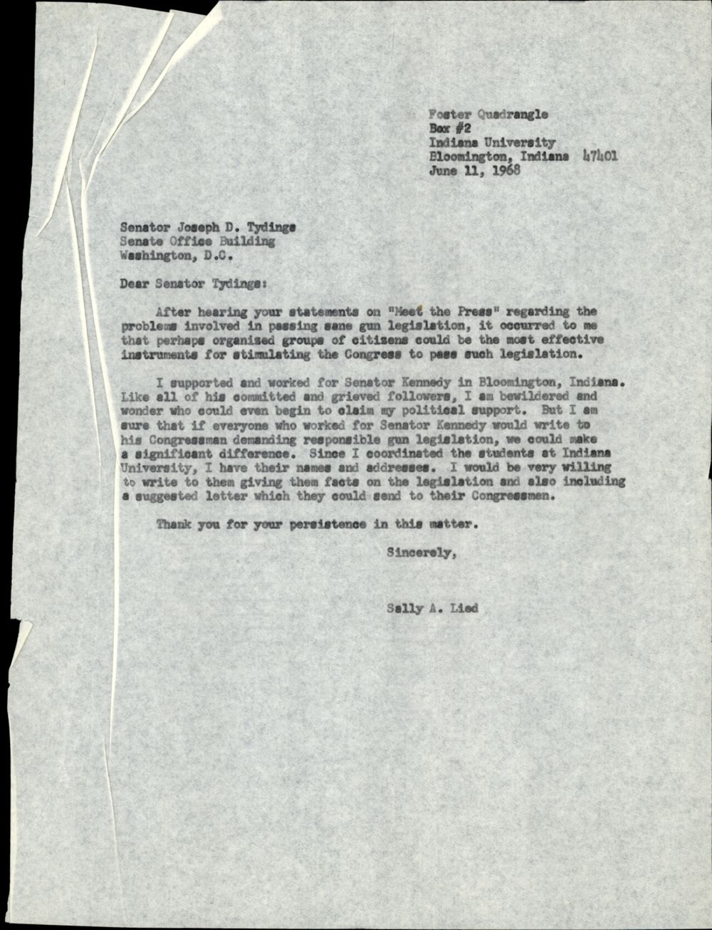 June 11 Letter